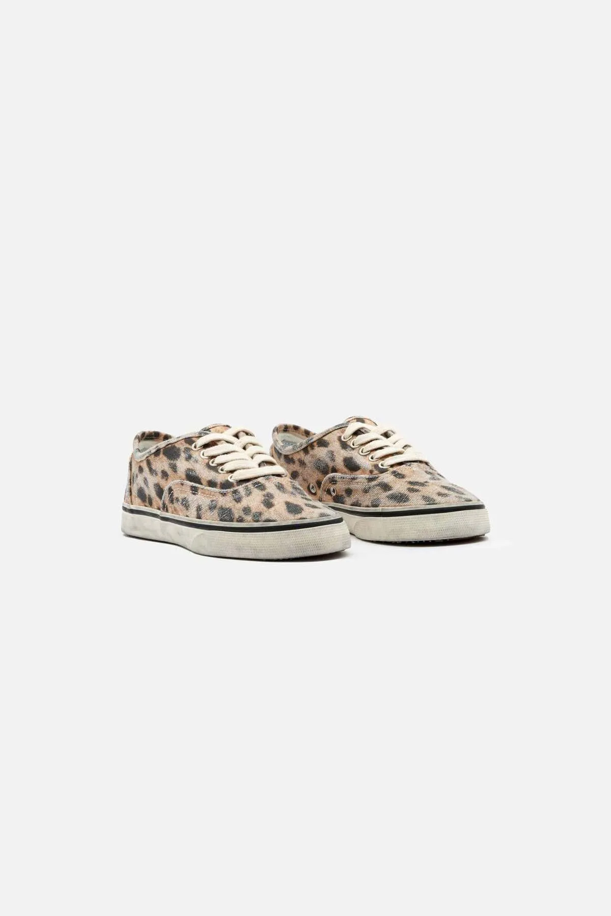 70s Low Top Skate Sneaker - Faded Leopard