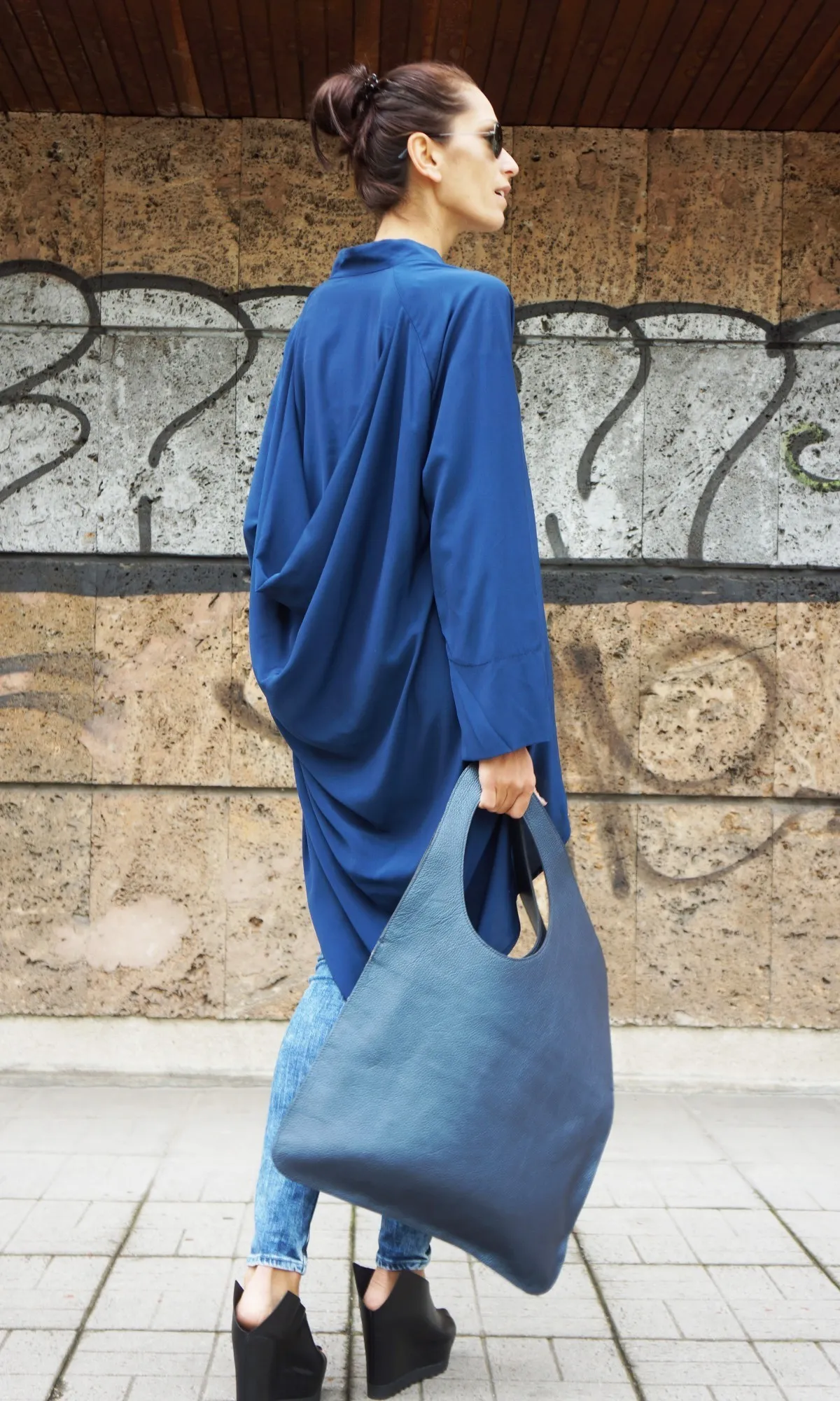 Aakasha  |Casual Style Long Sleeves Plain Long Handmade