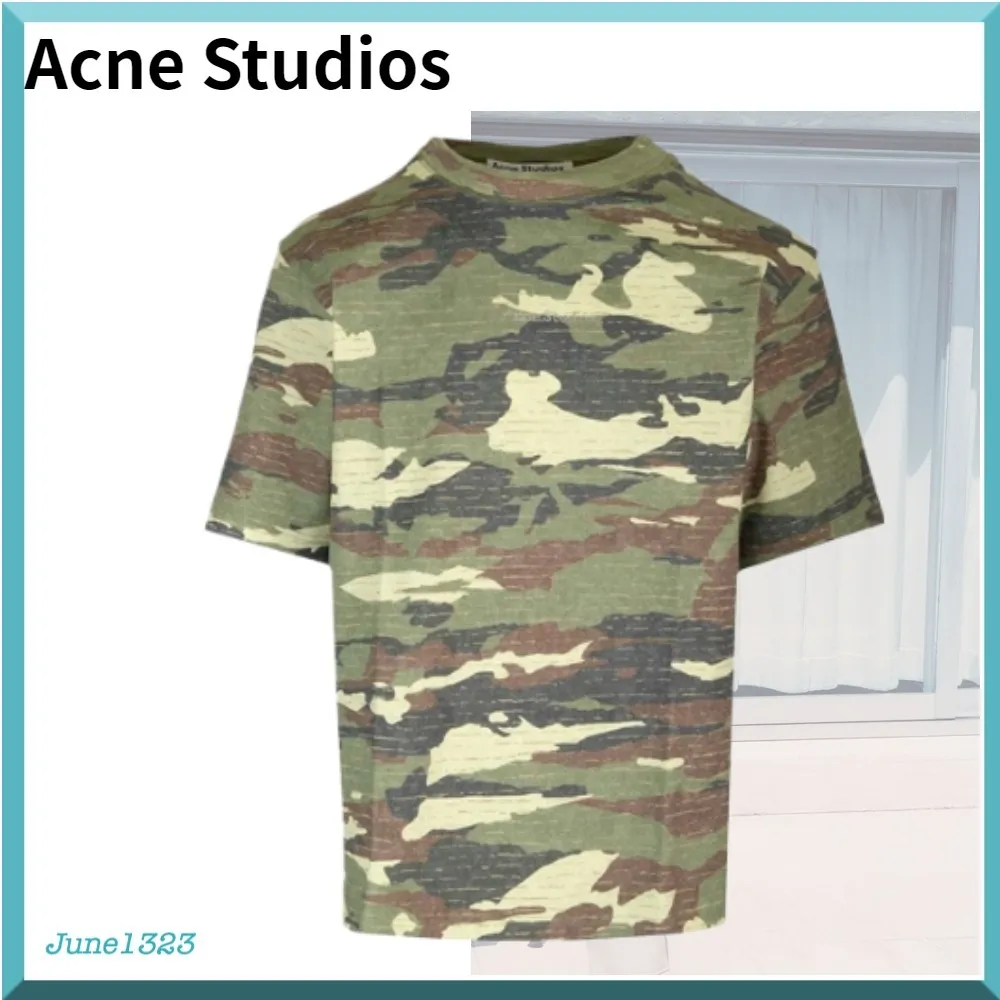 Acne Studios  |Unisex Street Style Plain Logo Designers T-Shirts