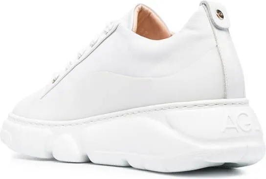 AGL leather chunky sneaker White