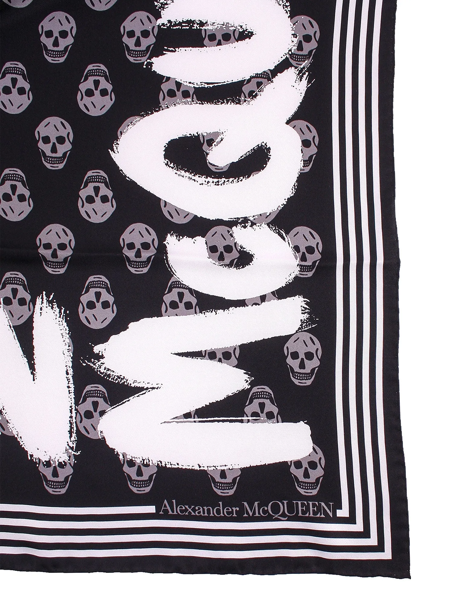 Alexander McQueen Graffiti Biker Scarf