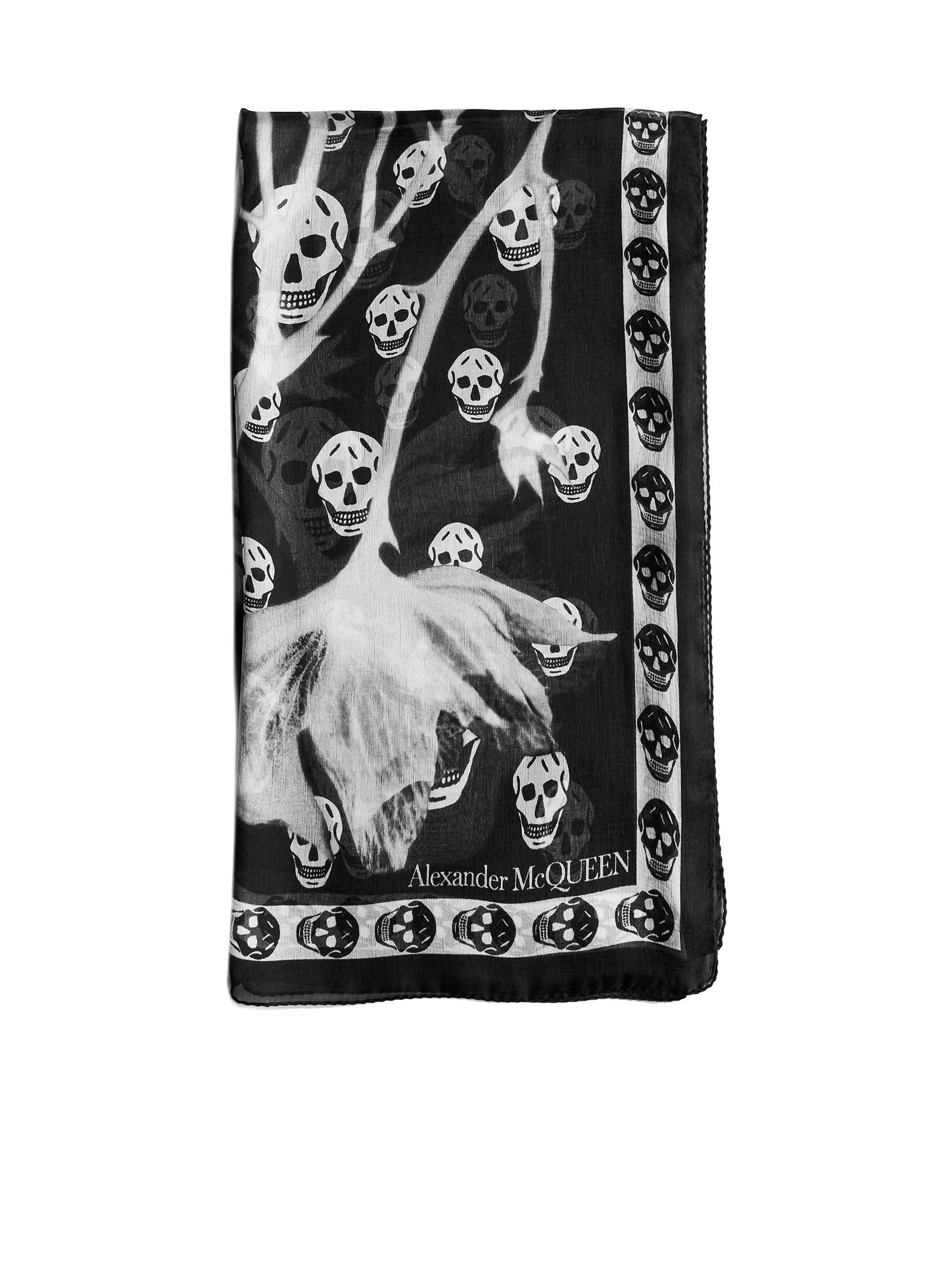 Alexander Mcqueen Graphic Printed Scarf