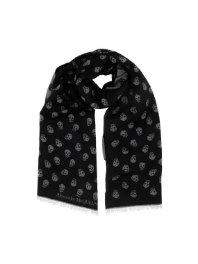 Alexander McQueen Skull Logo Scarf