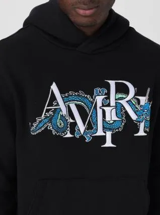 AMIRI  |Pullovers Street Style Long Sleeves Cotton Logo Hoodies