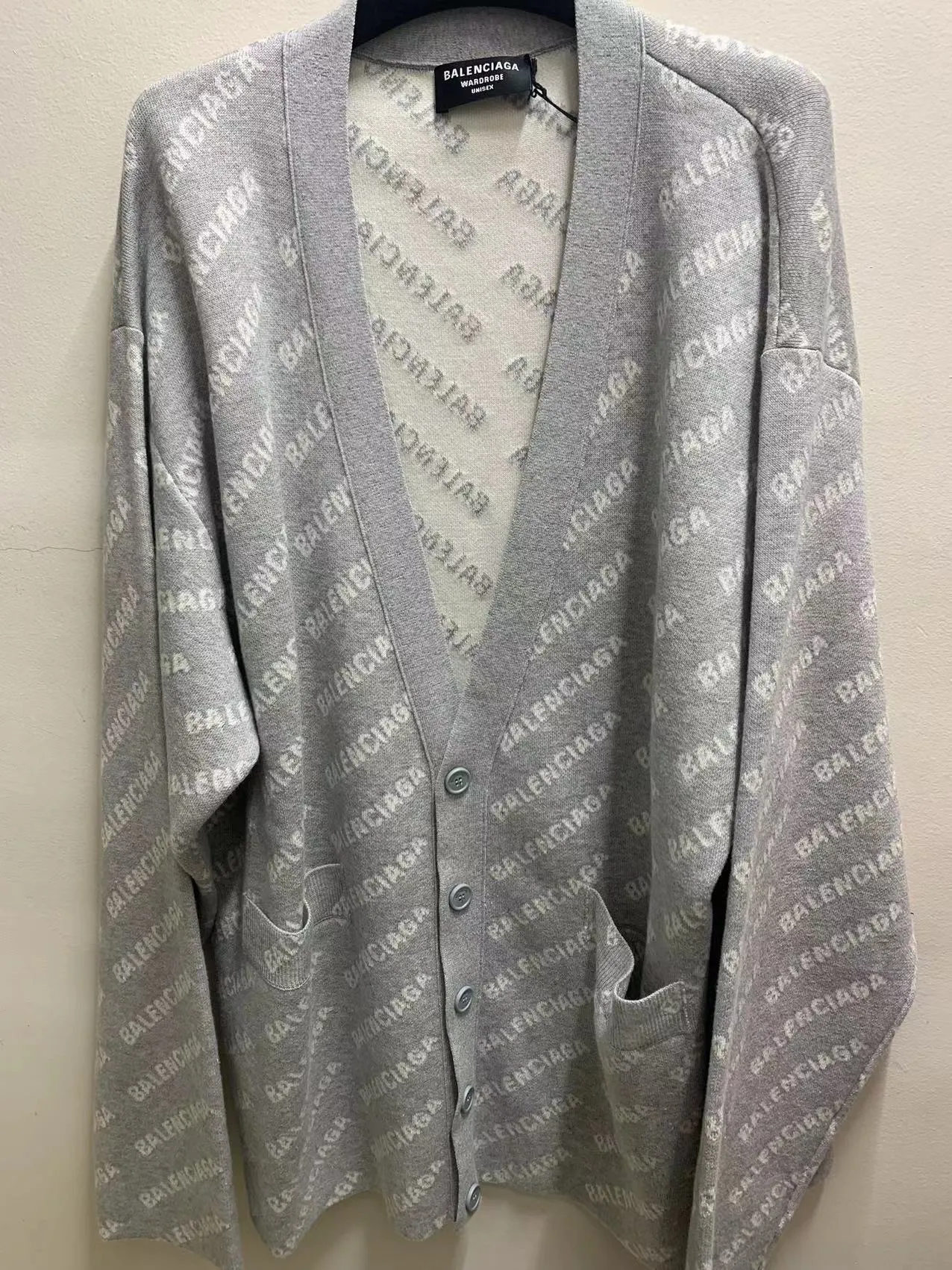 BALENCIAGA  |BALENCIAGA Jacquard logo Cardigans