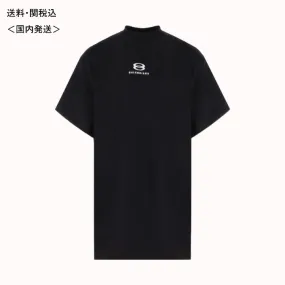 BALENCIAGA  |Crew Neck Pullovers Cotton Short Sleeves Logo Luxury