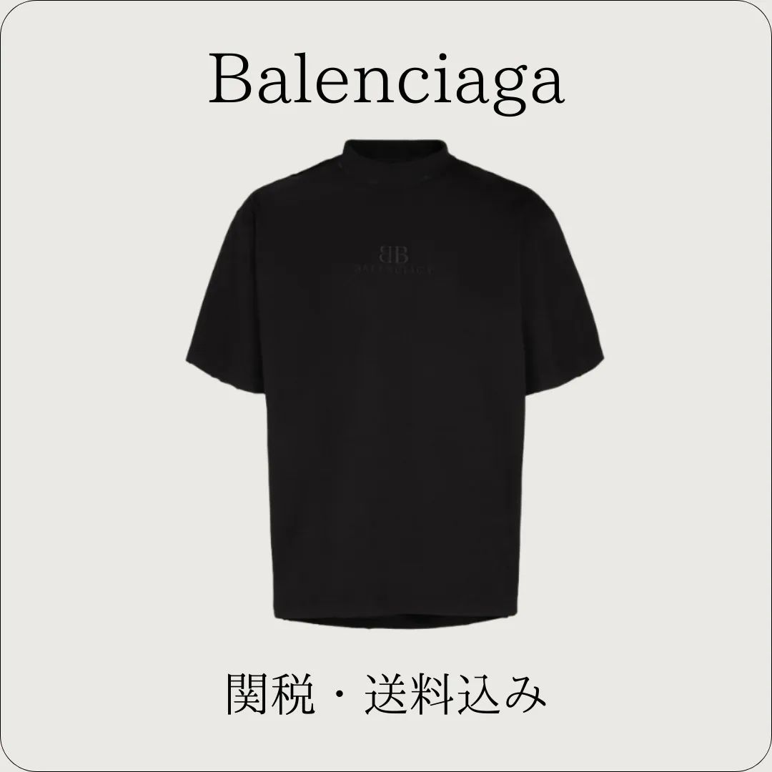 BALENCIAGA  |Pullovers Chain Plain Cotton Short Sleeves Logo Luxury