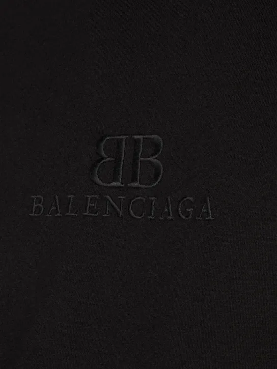 BALENCIAGA  |Pullovers Chain Plain Cotton Short Sleeves Logo Luxury