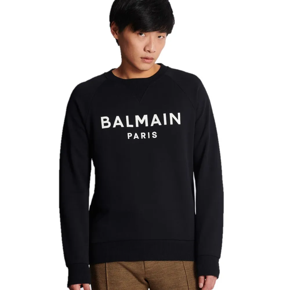 Balmain Cotton Printed Logo Sweatshirt