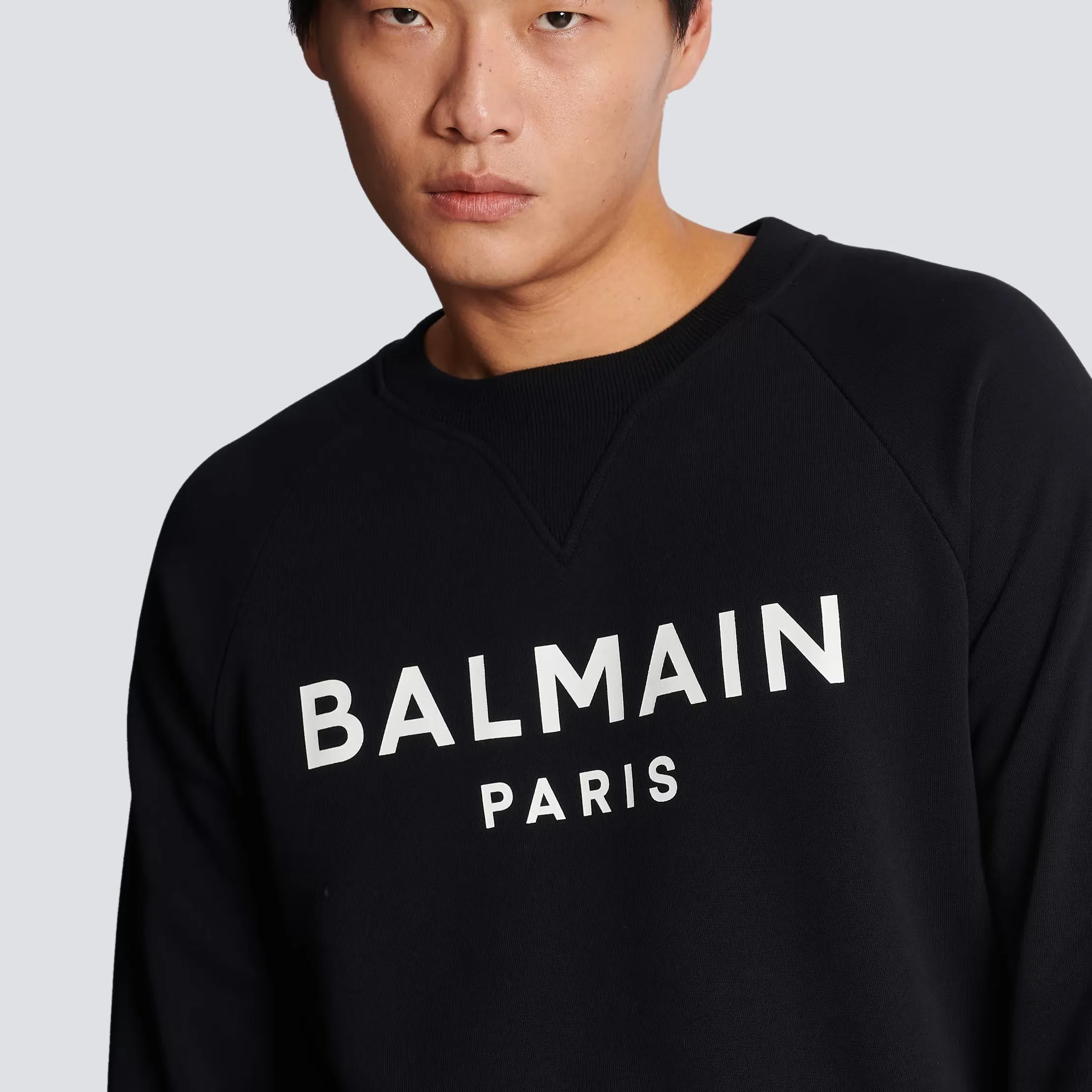 Balmain Cotton Printed Logo Sweatshirt