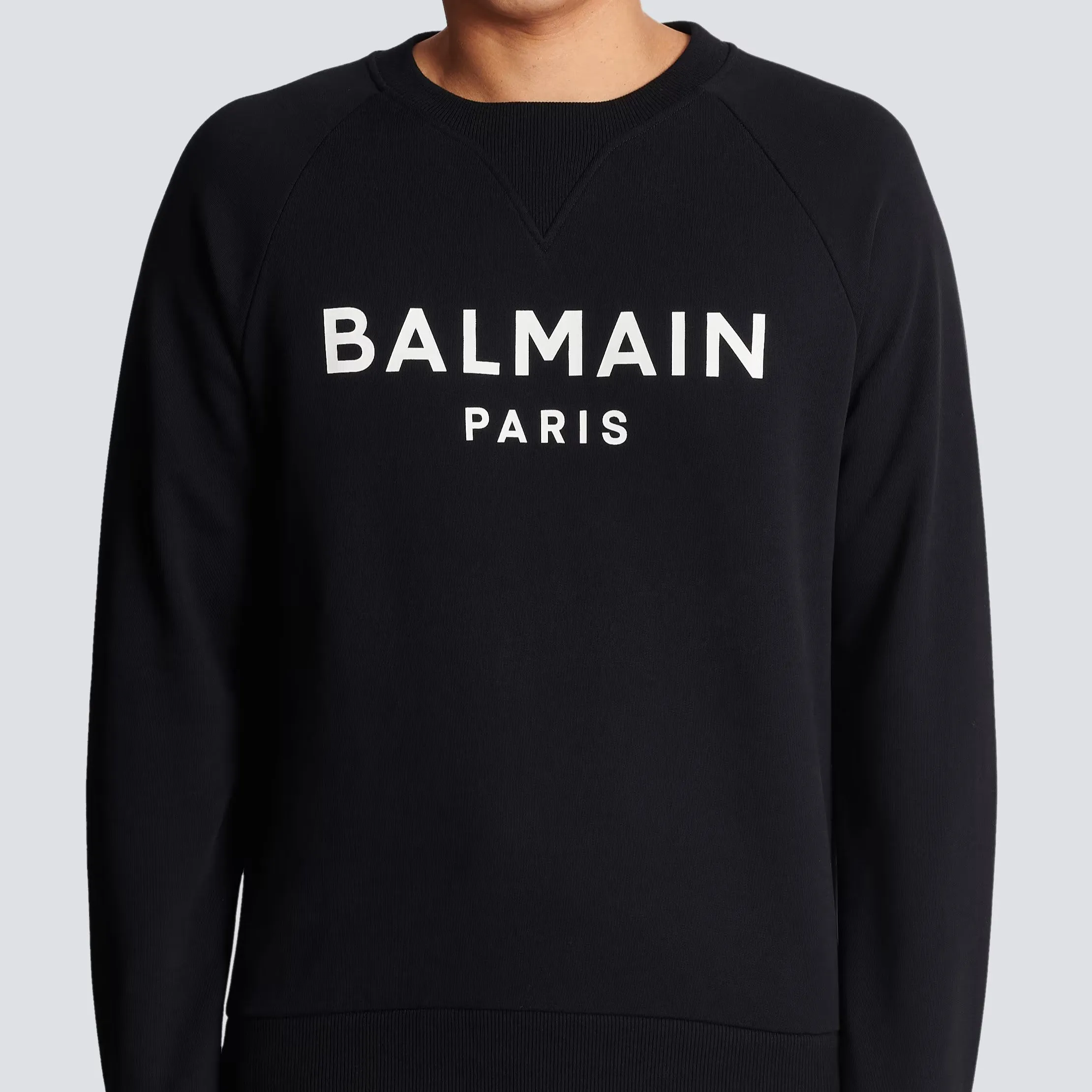 Balmain Cotton Printed Logo Sweatshirt