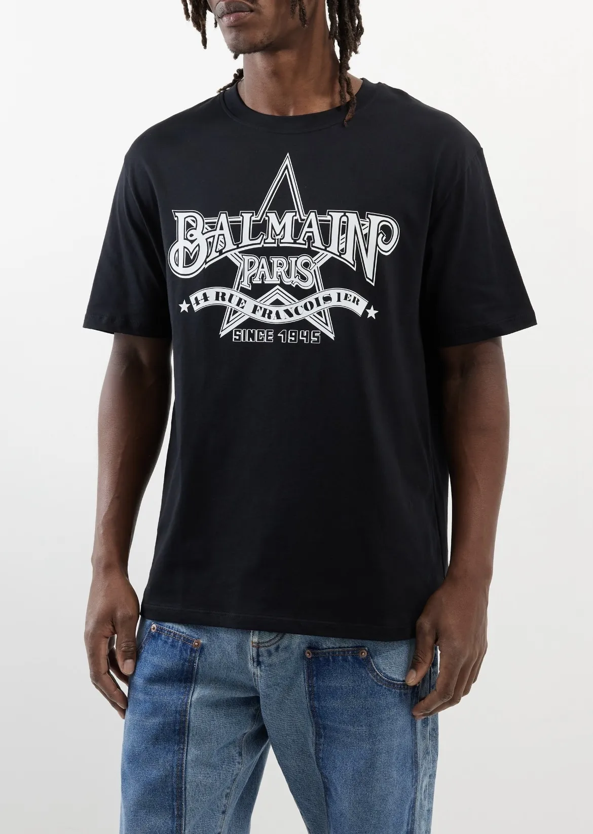 BALMAIN  |Crew Neck Cotton Short Sleeves Logo Luxury