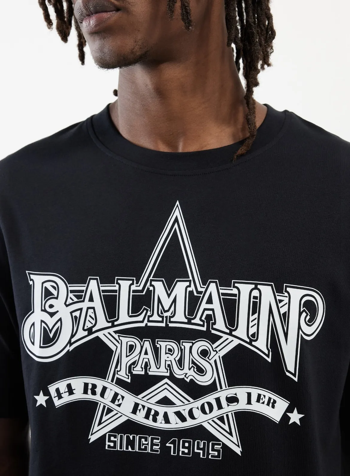 BALMAIN  |Crew Neck Cotton Short Sleeves Logo Luxury