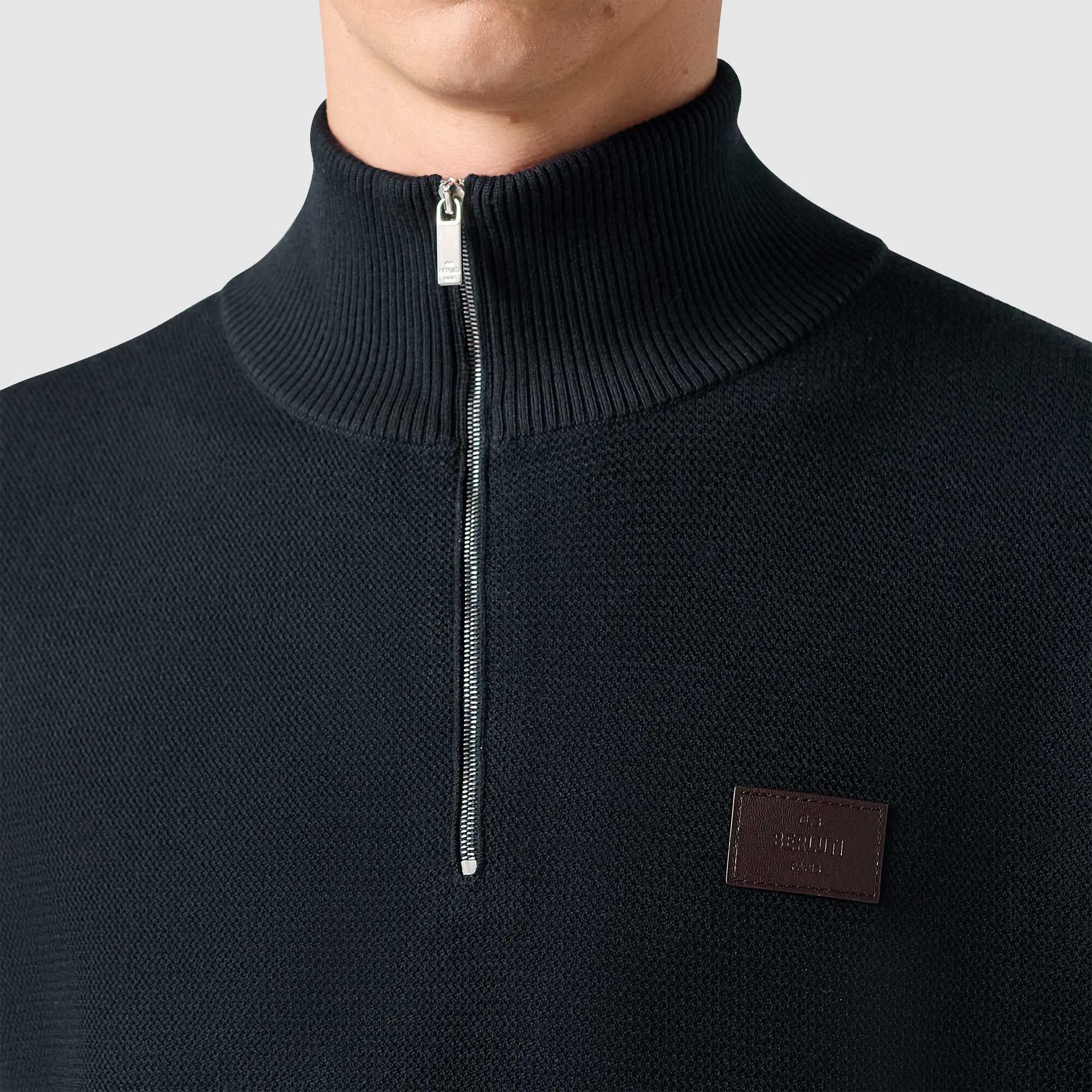 Berluti  |Pullovers Wool Silk Blended Fabrics Long Sleeves Plain