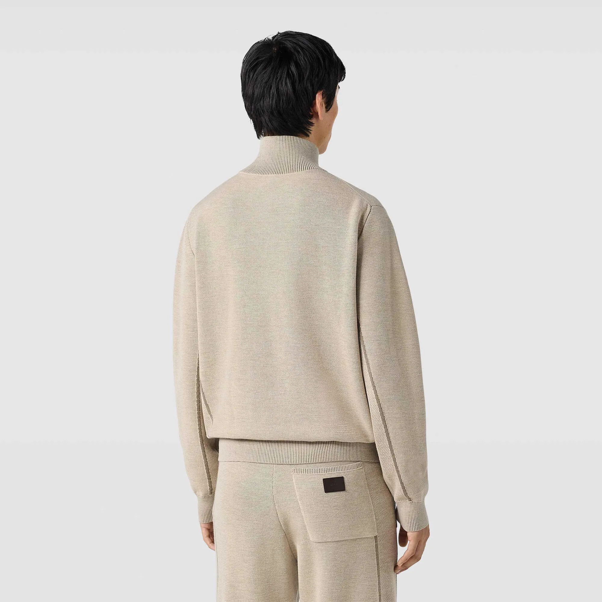 Berluti  |Pullovers Wool Silk Blended Fabrics Long Sleeves Plain