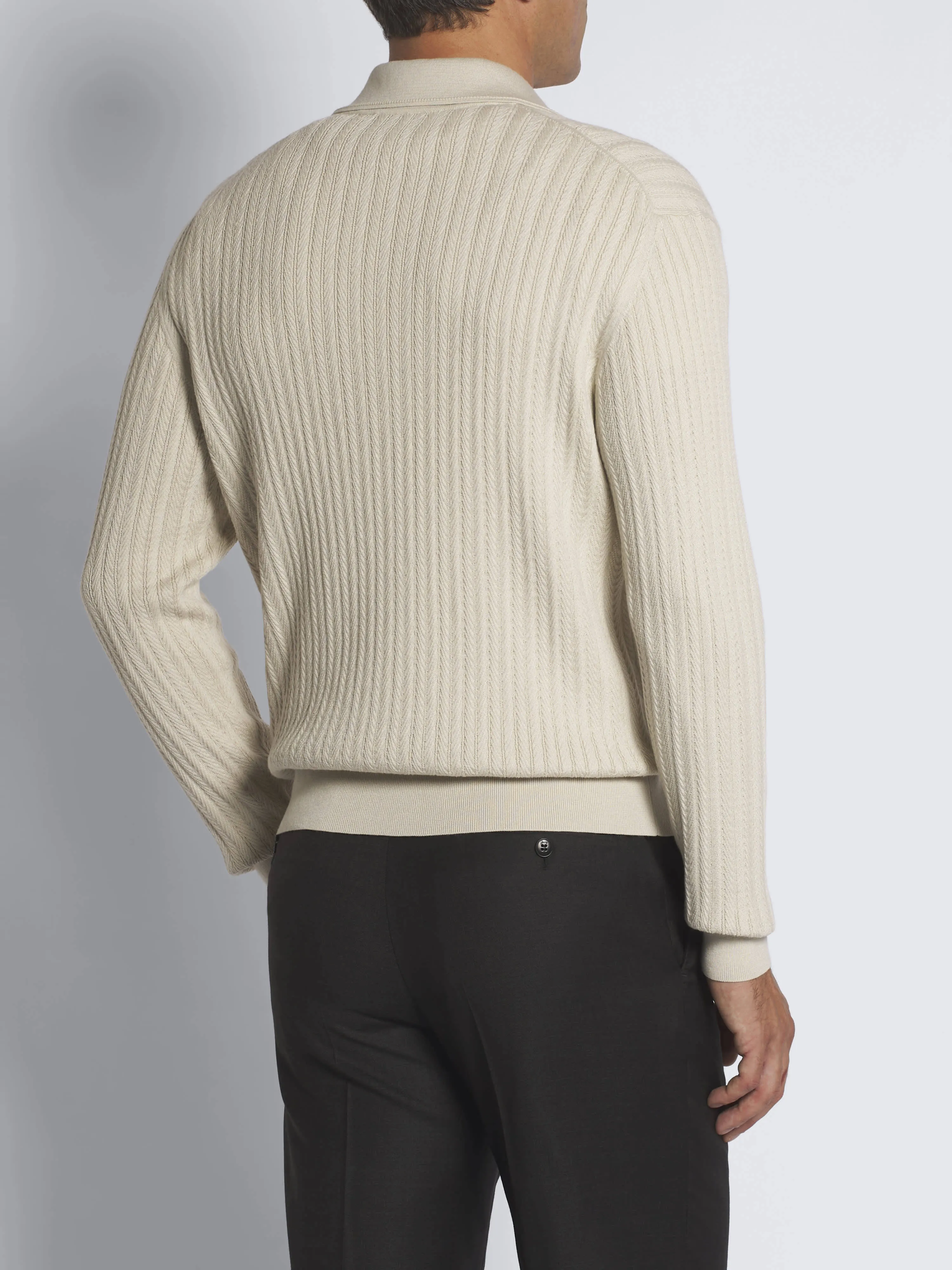 Brioni  |Pullovers Unisex Wool Cashmere Long Sleeves Plain Cotton