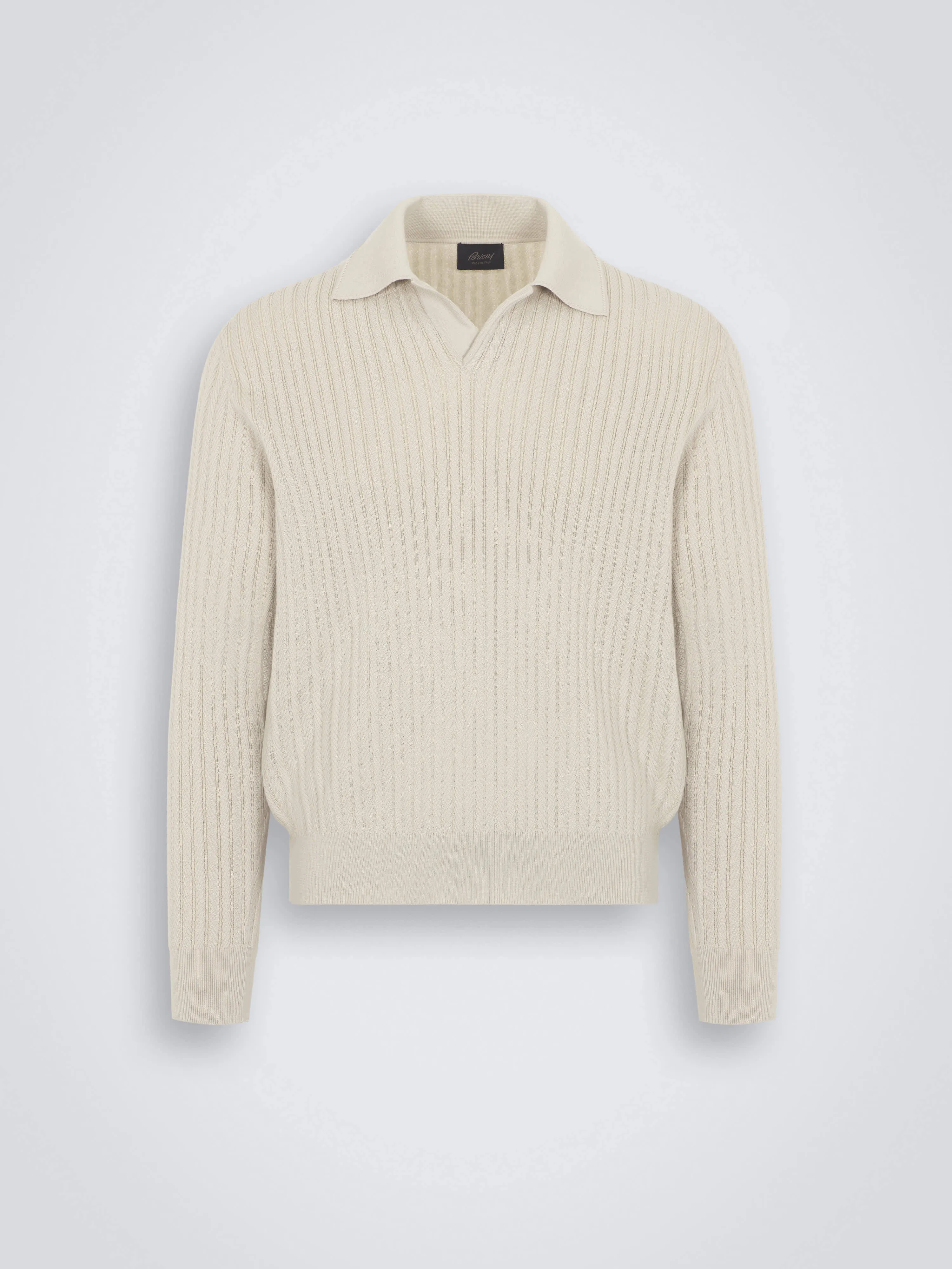 Brioni  |Pullovers Unisex Wool Cashmere Long Sleeves Plain Cotton