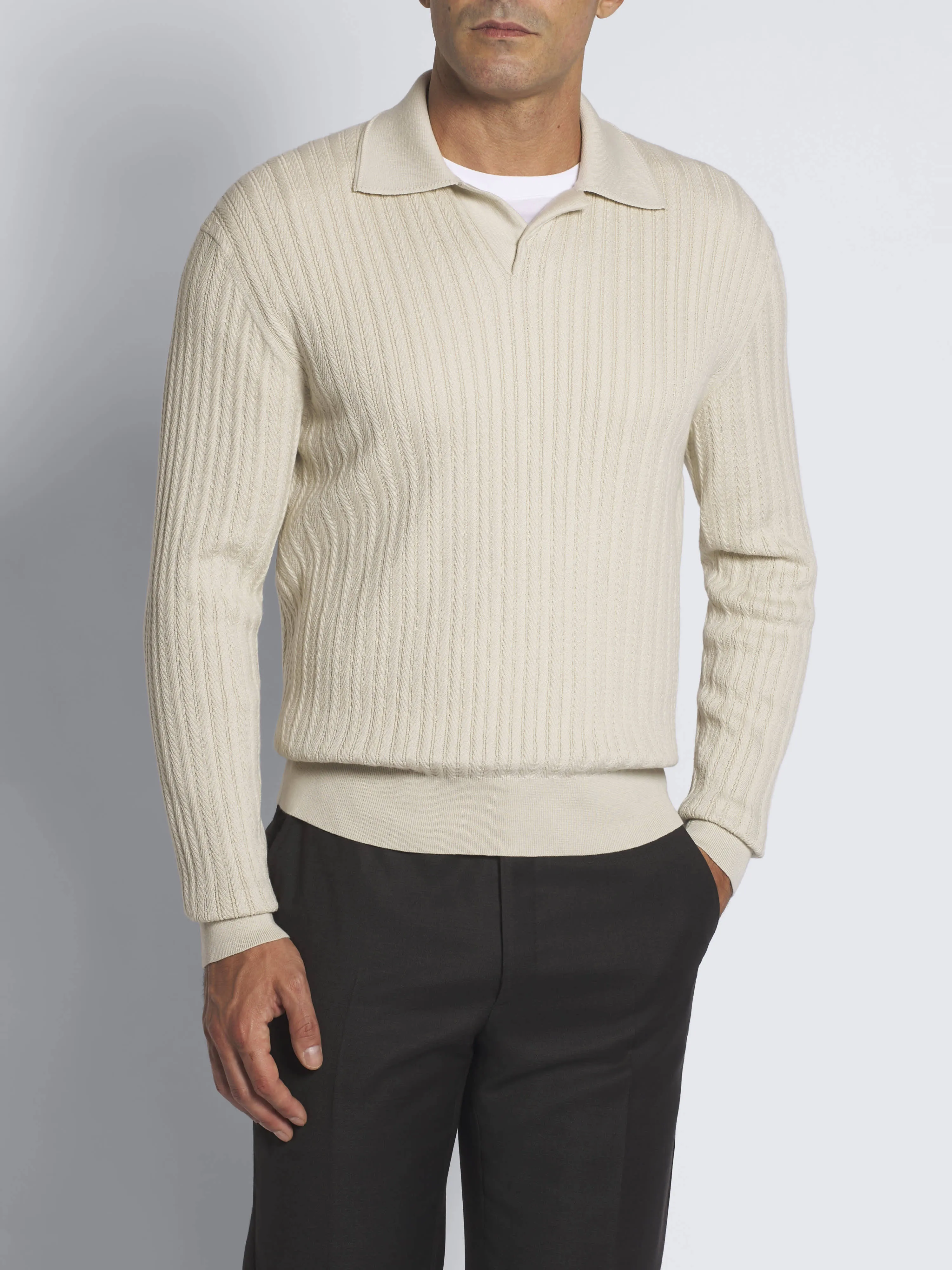 Brioni  |Pullovers Unisex Wool Cashmere Long Sleeves Plain Cotton