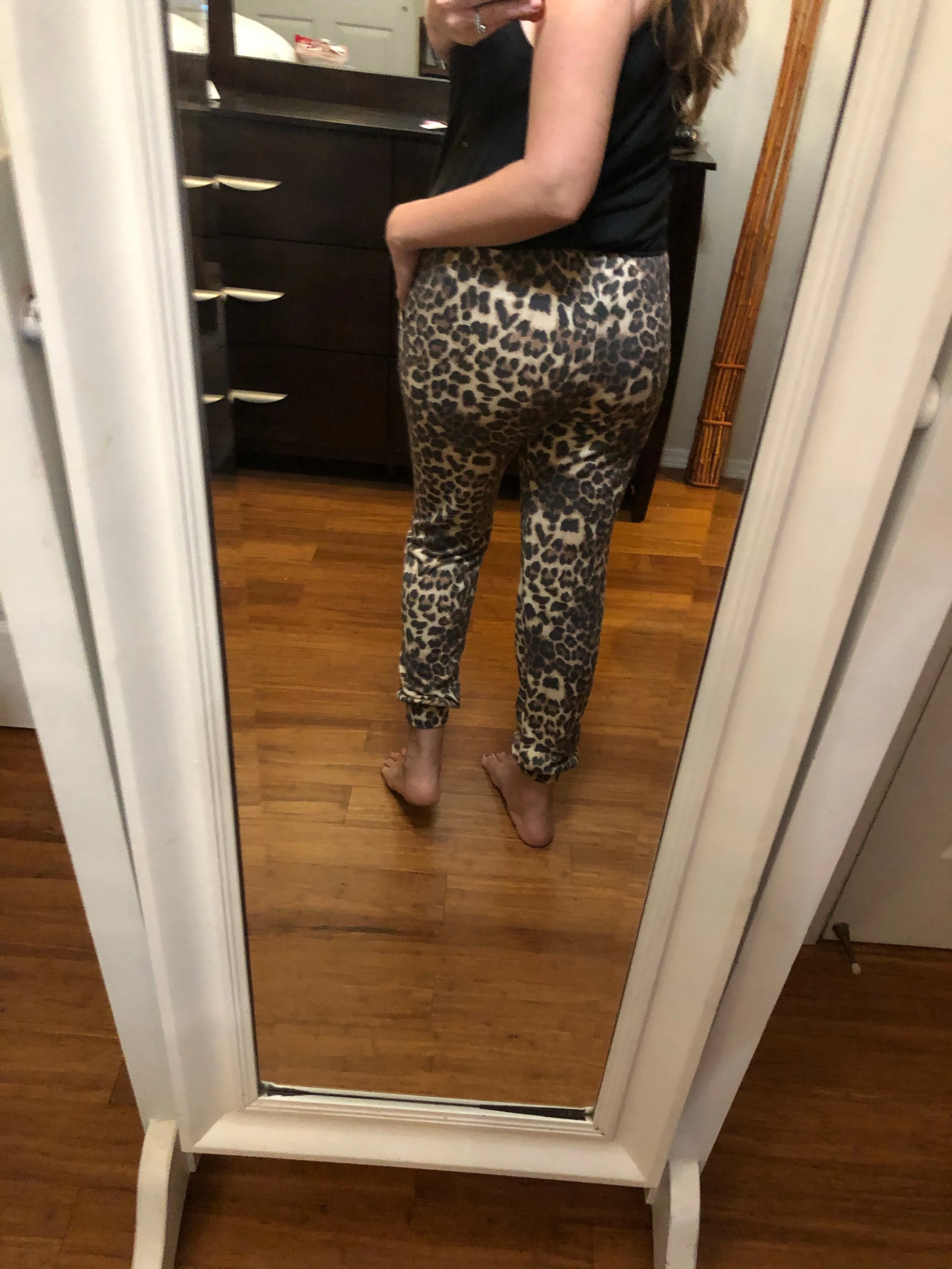 Brown Leopard Joggers