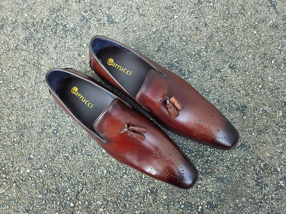 Burnished Wholecut Tassel Loafer