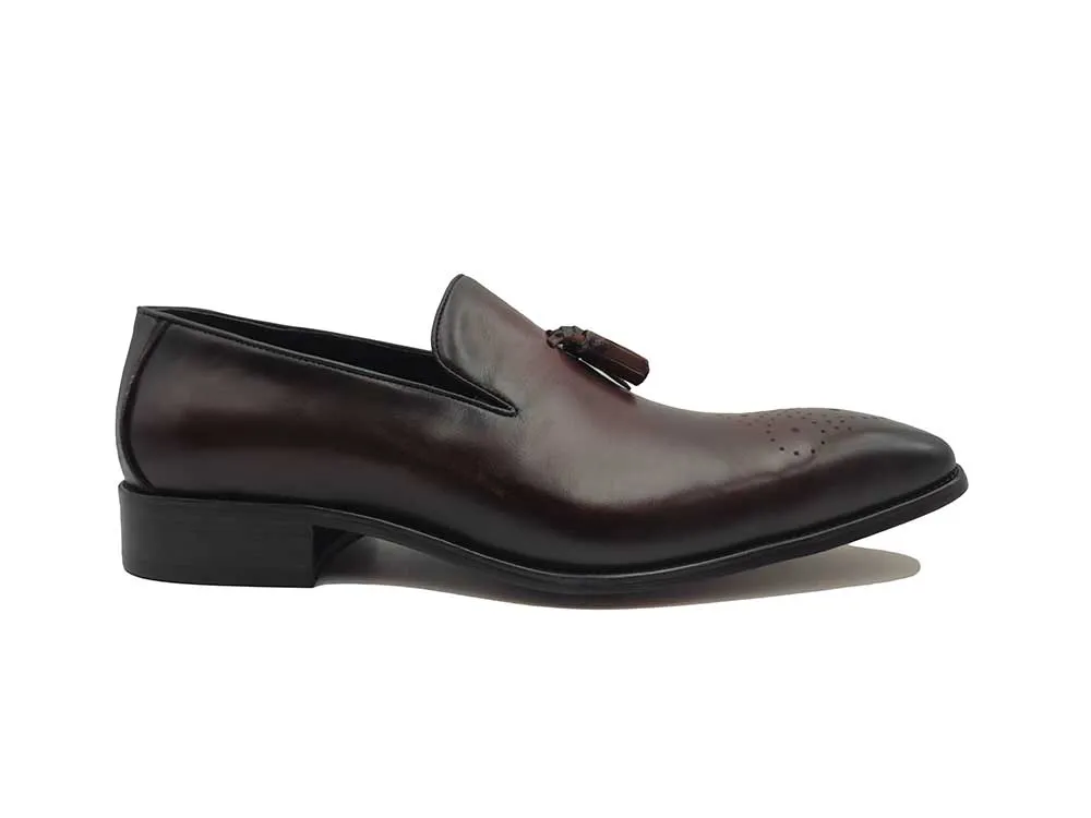 Burnished Wholecut Tassel Loafer