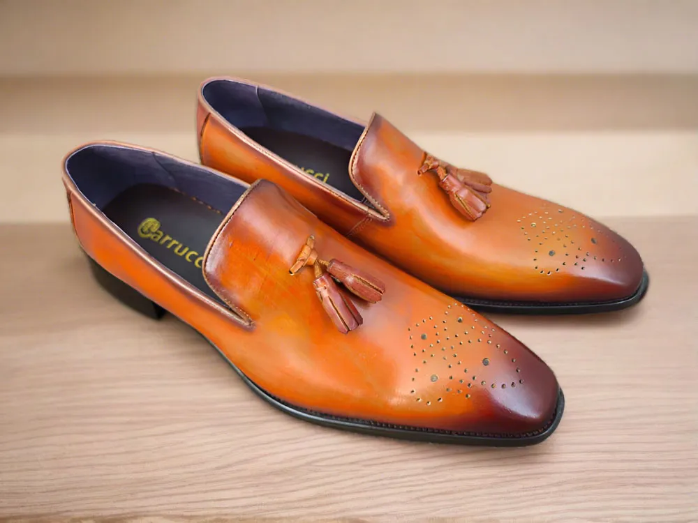 Burnished Wholecut Tassel Loafer