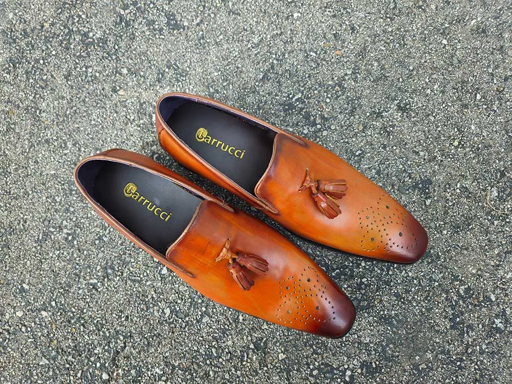 Burnished Wholecut Tassel Loafer