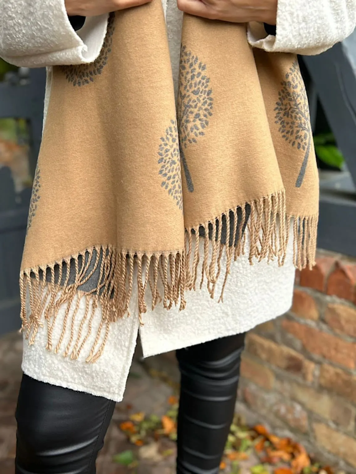 Camel Tree Of Life Scarf