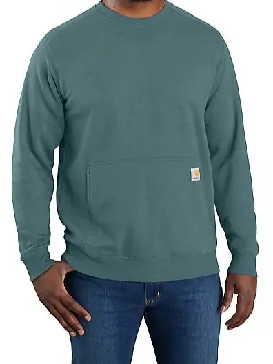 Carhartt  |Crew Neck Sweat Long Sleeves Cotton Logos on the Sleeves