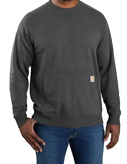 Carhartt  |Crew Neck Sweat Long Sleeves Cotton Logos on the Sleeves