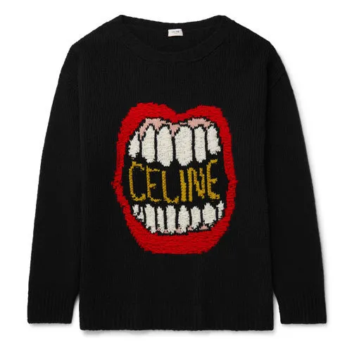 CELINE  |Pullovers Wool Cashmere Long Sleeves Luxury Sweaters