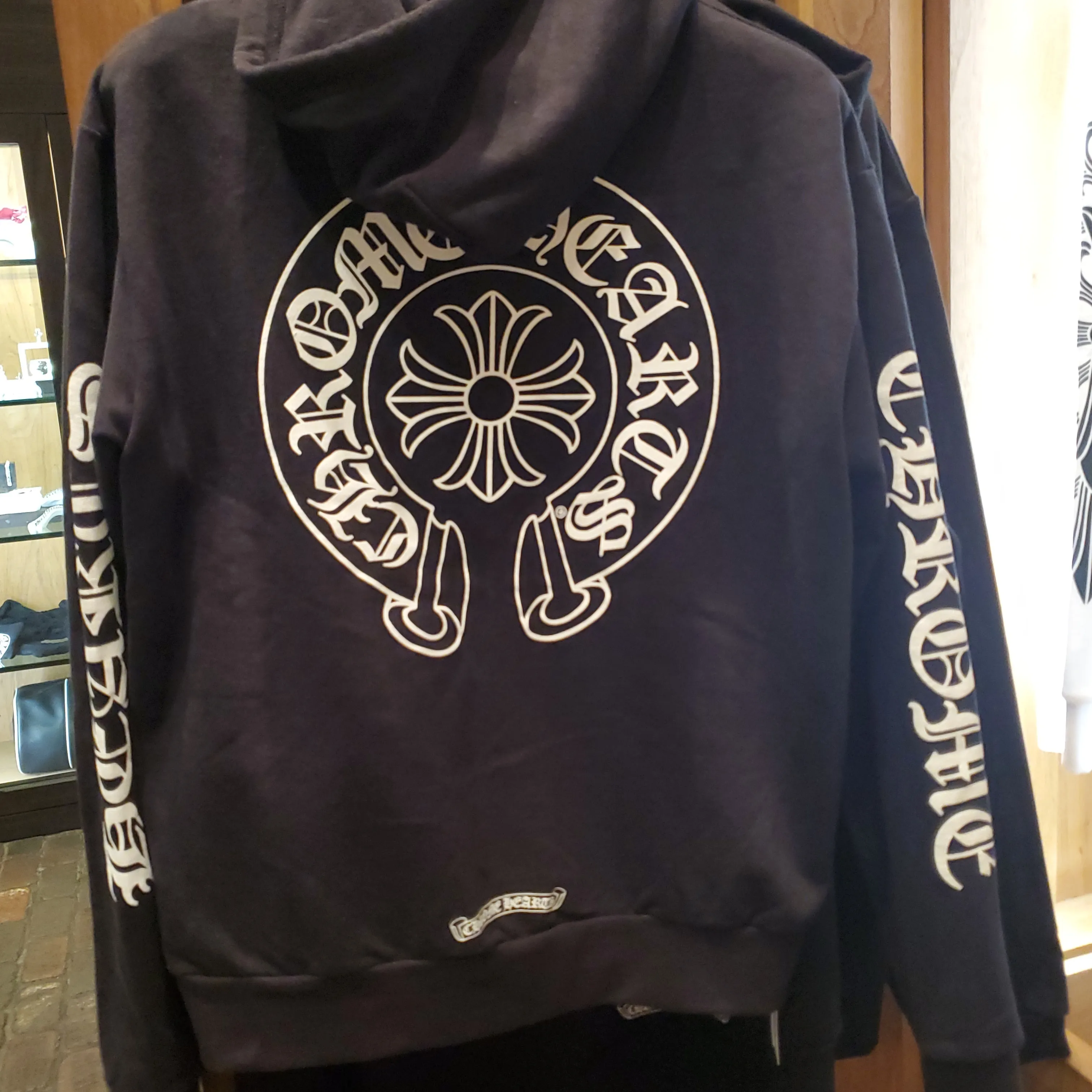 CHROME HEARTS  |Monogram Long Sleeves Cotton Logos on the Sleeves Logo