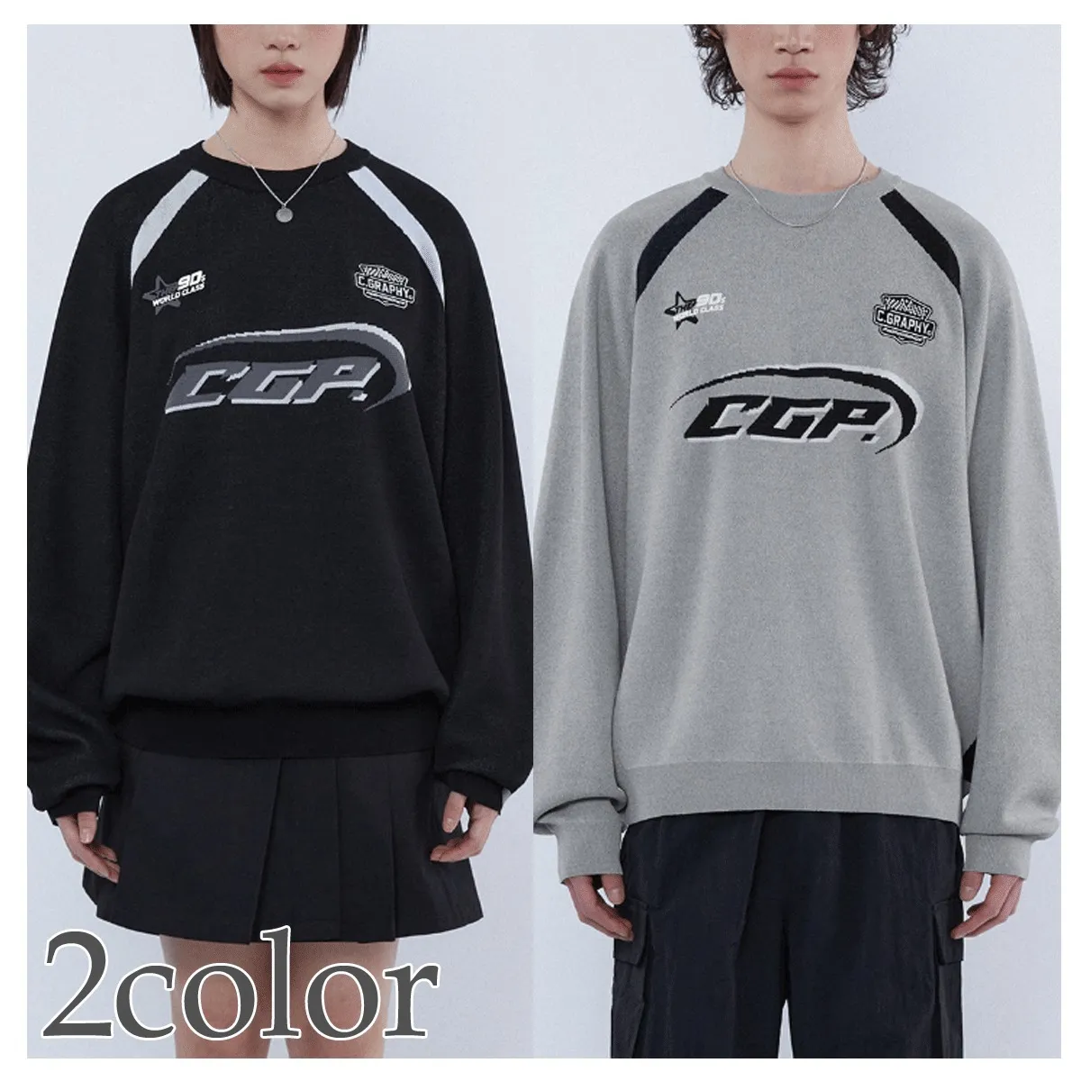 Code graphy  |Casual Style Unisex Long Sleeves Plain Logo