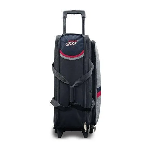 Columbia 300 Boss Triple Roller Grey Red Bowling Bag