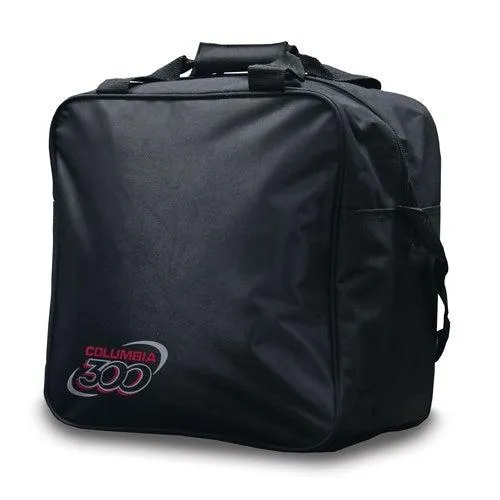 Columbia 300 White Dot Single Tote Bowling Bag Black