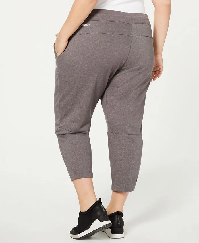 Columbia Women's Plus Size Bugasweat Capri Joggers Gray Size 7.5