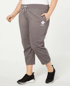 Columbia Women's Plus Size Bugasweat Capri Joggers Gray Size 7.5