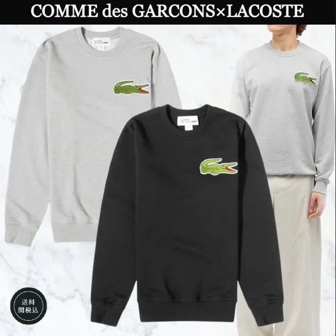 COMME des GARCONS  |Pullovers Long Sleeves Cotton Logo Designers Hoodies