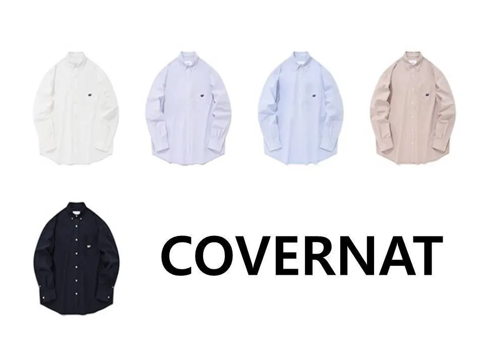 COVERNAT  |Pullovers Unisex Cotton Logo Shirts