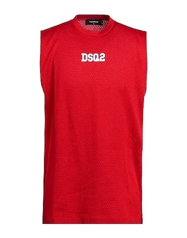 D SQUARED2  |Crew Neck Pullovers Sleeveless Cotton Logo Luxury