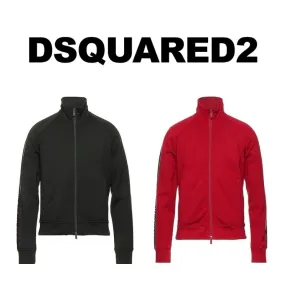 D SQUARED2  |Long Sleeves Cotton Logos on the Sleeves Logo Luxury