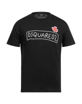 D SQUARED2  |Pullovers Cotton Short Sleeves Logo Luxury T-Shirts