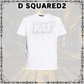 D SQUARED2  |Street Style Plain Cotton Short Sleeves Logo Luxury T-Shirts