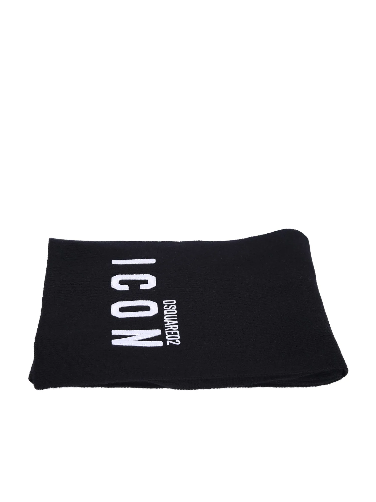 Dsquared2 Logo Embroidered Knitted Scarf