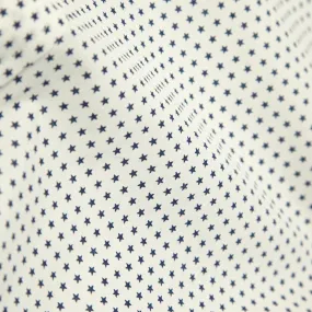 Edifice Star Print Button Down ShirtOff White