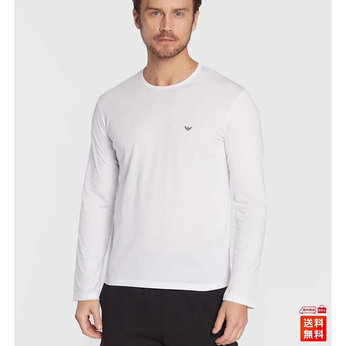 EMPORIO ARMANI  |Crew Neck Cotton Short Sleeves Logo Crew Neck T-Shirts