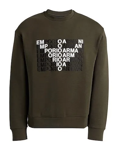 EMPORIO ARMANI  |Crew Neck Pullovers Long Sleeves Logo Sweatshirts