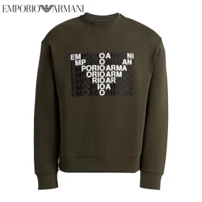 EMPORIO ARMANI  |Crew Neck Pullovers Long Sleeves Logo Sweatshirts