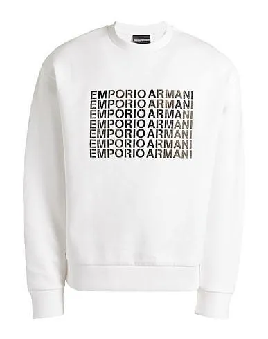 EMPORIO ARMANI  |Crew Neck Pullovers Long Sleeves Logo Sweatshirts