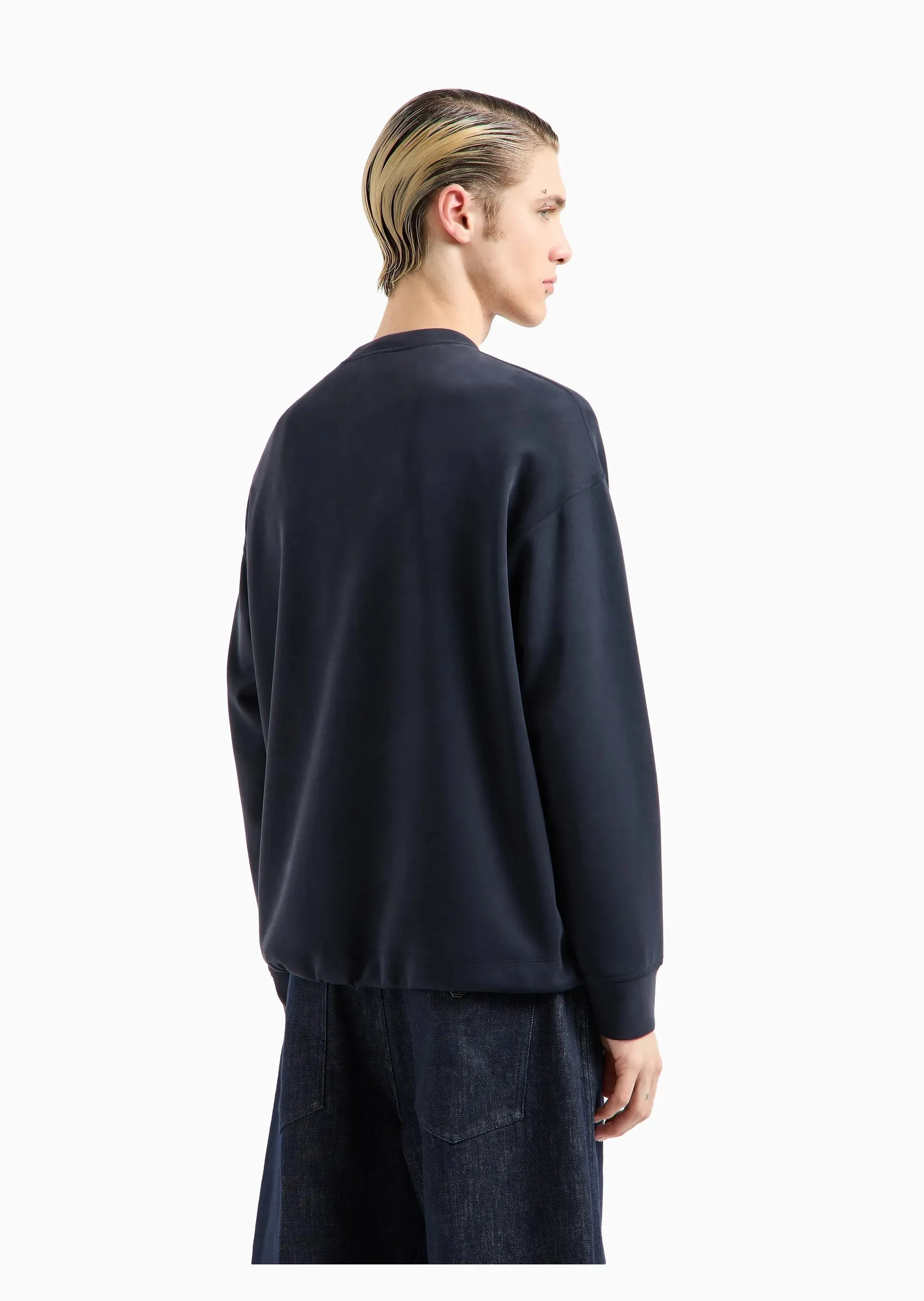 EMPORIO ARMANI  |Pullovers Street Style Long Sleeves Plain Hoodies